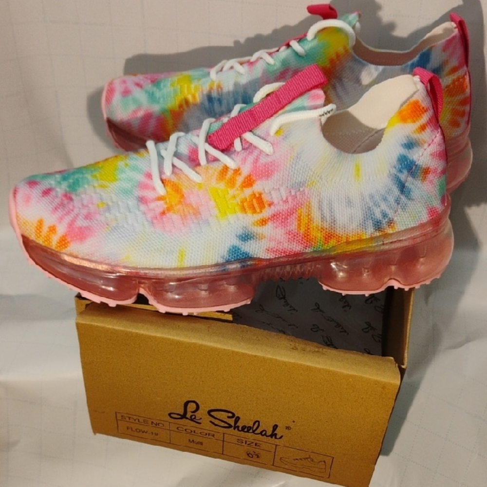 Colorful Tie-Dye Sneakers Size 6.5